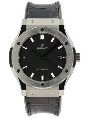 Hublot Classic Fusion Black Dial Titanium 45mm Automatic Men’s 511.NX.1171.LR